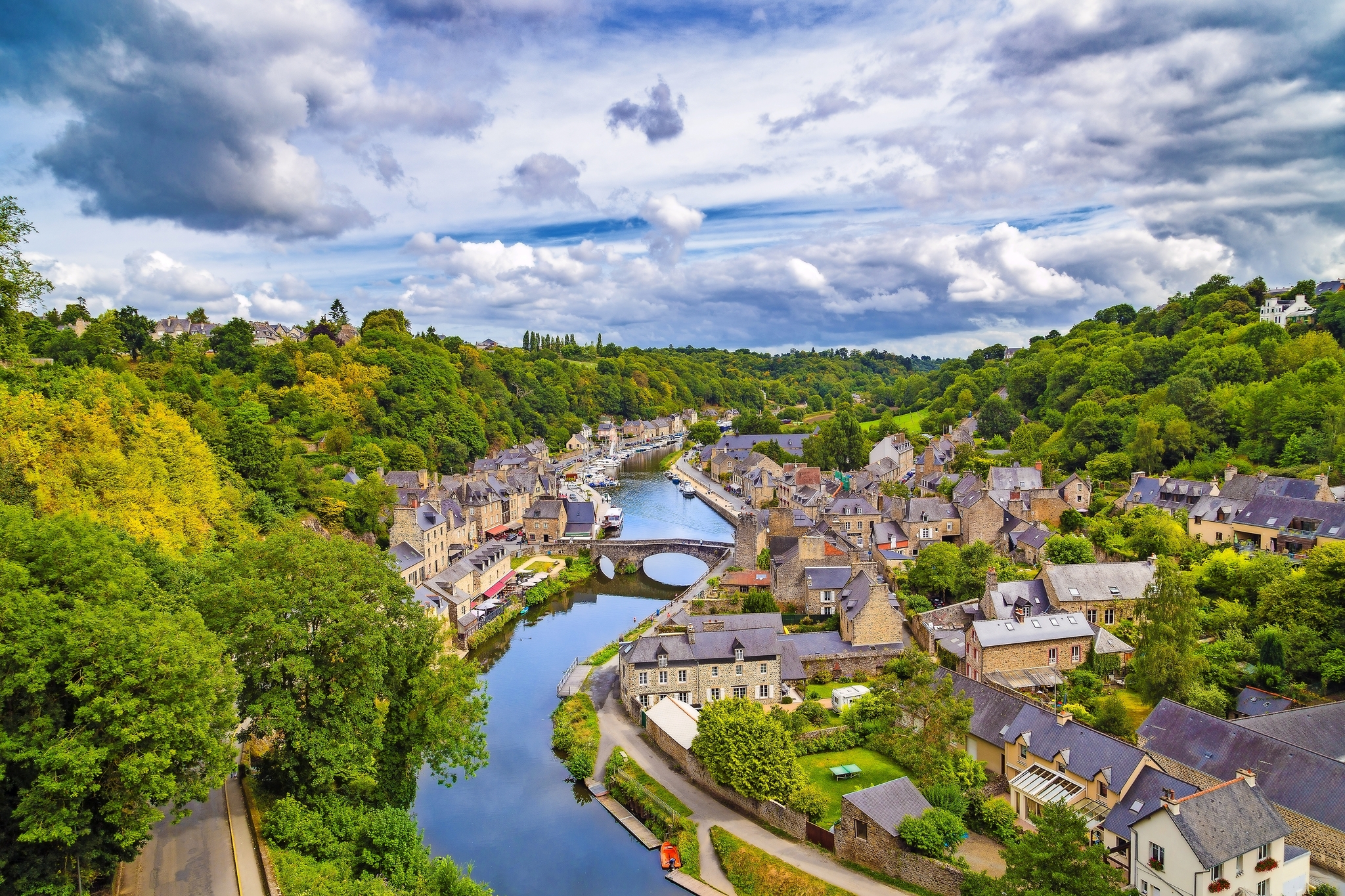 Fluss in der Bretagne Bild