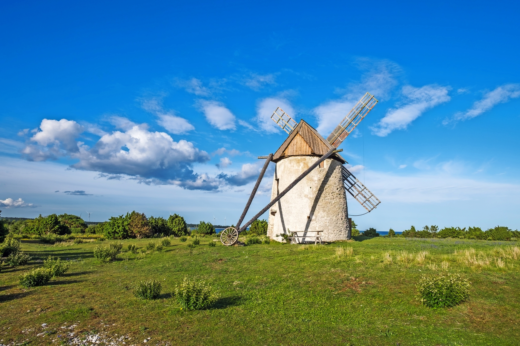 Alte Windmühle auf Gotland Bild