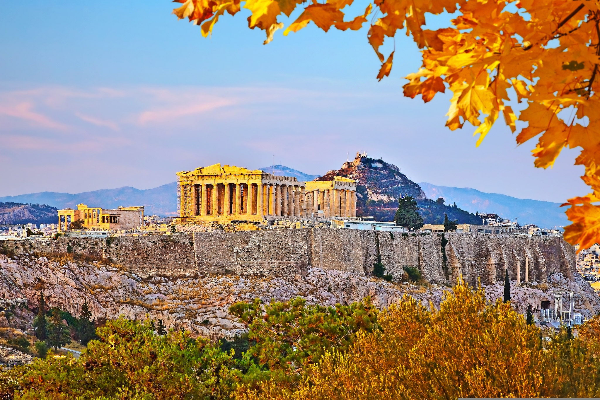 Akropolis in Athen Bild