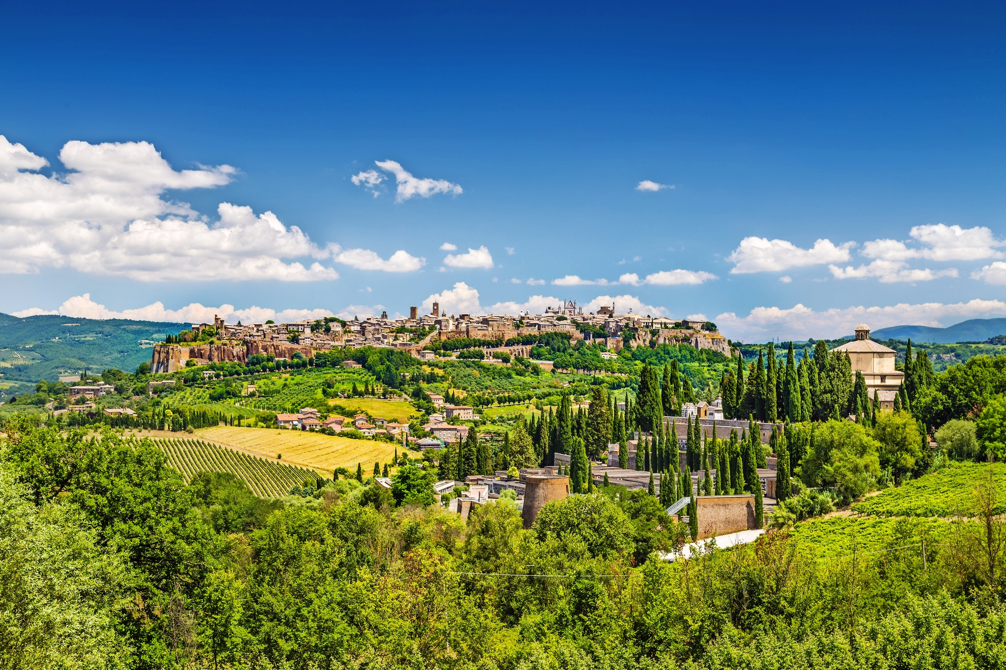 Historische Stadt von Orvieto, Umbrien Bild