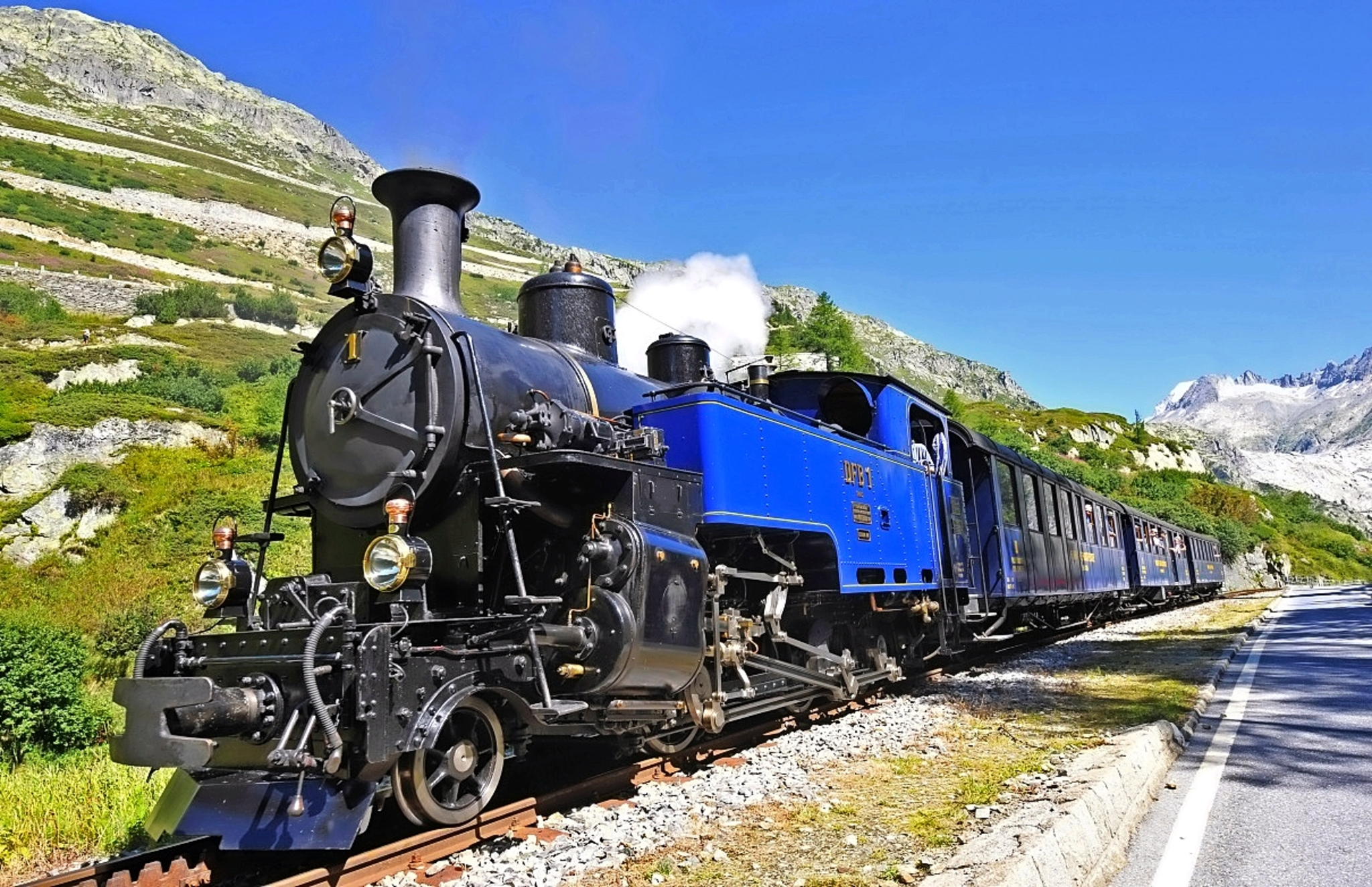 Reisen Sie mit der Furkadampfbahn nach Oberwald Bild