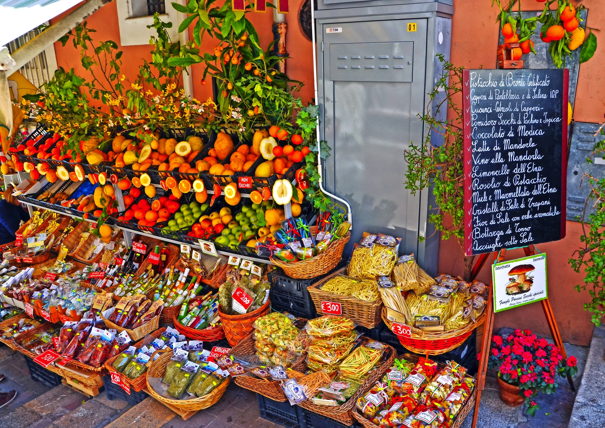 Markt in Taormina Bild